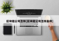 区块链公司怎样[区块链公司怎样盈利]